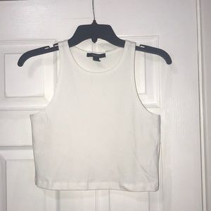 White crop top